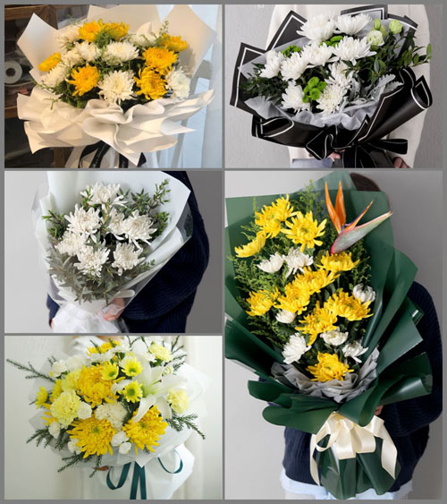 江苏南通通州区二甲镇北潭村白事花束代送